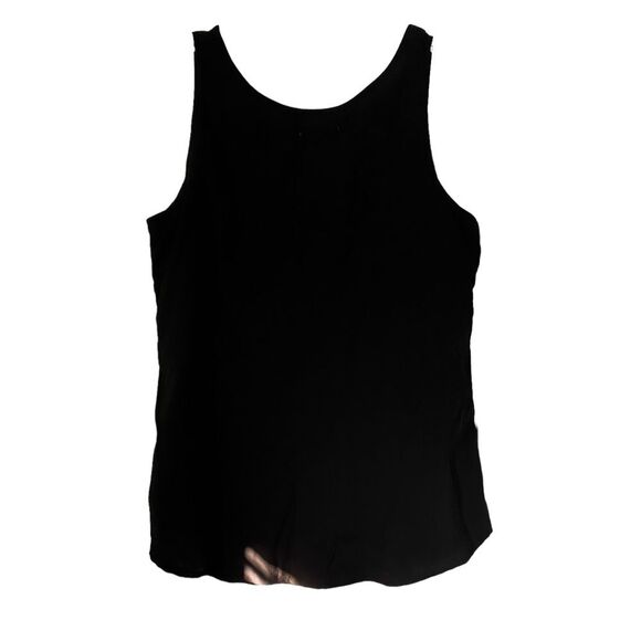 Faded Glory Black Blouse Sleeveless Tank Top Size Small - Picture 2 of 5
